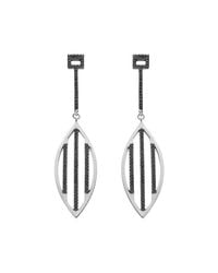 Ayalla Joseph - Metallic Shield Me Earrings White Gold - Lyst