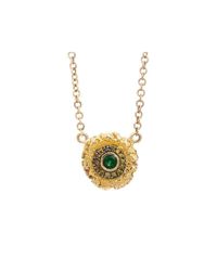 Susan Wheeler Design - Multicolor Large Pebble Necklace With Green Tsavorite And Diamonds - Lyst