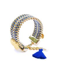 Clare Hynes - Blue And Gold Jessie Bracelet - Lyst