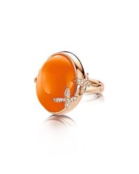 Baskania - Moonstone Orange Collection Ring - Lyst