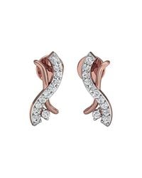 Diamoire Jewels - Metallic Hand-carved Quality 10kt Rose Gold And Diamond Pendant In A Pave Setting - Lyst