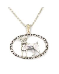 Donna Pizarro Designs - Metallic Sterling Boxer Necklace With 14kt Accent - Lyst