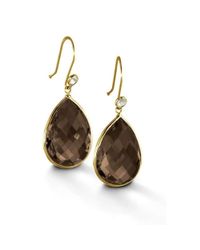 BCOUTURE - Multicolor Smoky Topaz With White Topaz Accent Drop Earrings - Lyst