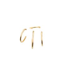 Joanna Laura Constantine - Metallic Set Of 4 Mini Nail Hoop Earrings - Lyst
