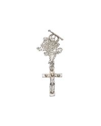 Kate Chell Jewellery - Metallic Melted Cross Diamond Necklace - Lyst