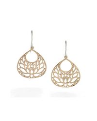 House of Alaia - Metallic Large Lotus Flower Earrings In Bronze - Lyst