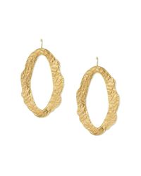 Devon Leigh - Multicolor Hammered Oval Earrings - Lyst