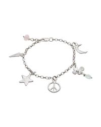 Kate Chell Jewellery - Metallic Peace And Star Bracelet - Lyst