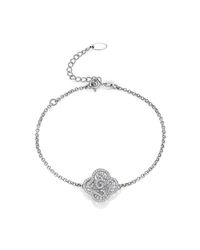 Fei Liu - Multicolor Cascade Bracelet In White Rhodium - Lyst