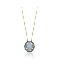Niquesa Fine Jewellery - Multicolor Venice Bauta Chalcedony Pendant - Lyst