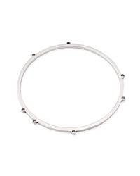 Genevieve Broughton - Metallic Tiny Circles Bangle - Lyst