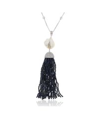 Cosanuova - Multicolor Lapis Baroque Tassel Necklace - Lyst