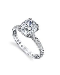 Harry Kotlar - Metallic Kotlar Cushion French Cut Artisan Pave Ring - Lyst