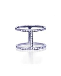 Alexa Leigh - Multicolor Black Rhodium Pave Diamond Elijo Ring - Lyst