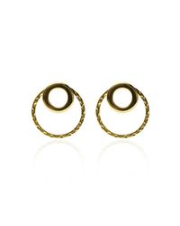 Carao Jewelry - Metallic Cadence Ear Jackets Gold Plated - Lyst