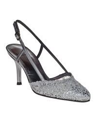 Stuart Weitzman - Metallic Lady Evening Pumps Pewter Lace - Lyst
