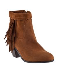 Sam Edelman - Brown Louie Fringe Boot - Lyst