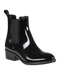 Jeffrey Campbell - Stormy Rain Boot Black Rubber - Lyst