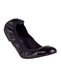 275 Central - Captoe Ballet Flat Black Leather - Lyst