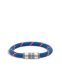John Hardy | Blue Classic Chain Cord Bracelet for Men | Lyst