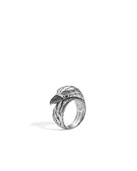 John Hardy | Metallic Eagle Ring With Black Sapphire for Men | Lyst