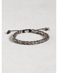 John Varvatos | Metallic Oxidized Sterling Silver Bracelet for Men | Lyst