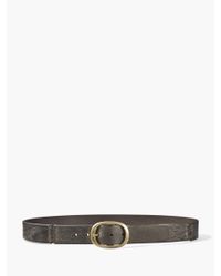 John Varvatos | Multicolor Burnished Leather Belt for Men | Lyst