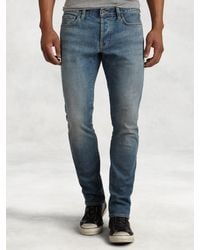 John Varvatos | Blue Bowery Medium Wash Jean for Men | Lyst