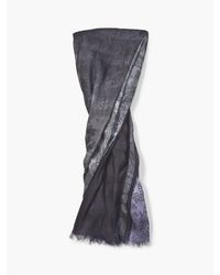 John Varvatos | Gray Degrade Paisley Scarf for Men | Lyst