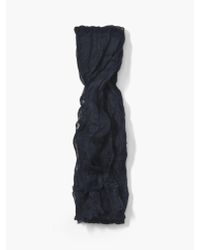 John Varvatos | Blue Linen Crinkled Scarf for Men | Lyst