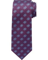 Jos. A. Bank Purple Reserve Collection Textured Floral Dot Tie for men