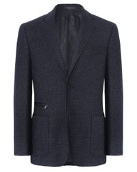 Corneliani Blue Virgin Wool Jacket for men