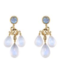 Sylvie Corbelin Blue Moon Chandelier Snake Earrings