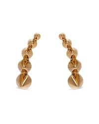Noor Fares - Metallic Connected Cones Earrings - Lyst