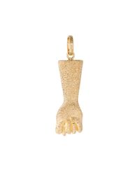 Carolina Bucci - Metallic Figa Hammered Pendant - Lyst