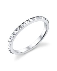 Anita Ko - Metallic Eternity Spike White Gold Ring - Lyst