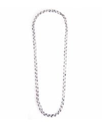 Nina Runsdorf - Metallic Grey Diamond Bead Necklace - Lyst