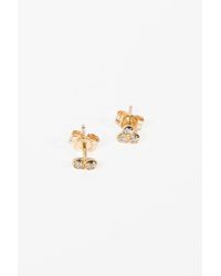 Blanca Monros Gomez - Metallic Asymmetrical Seed Stud Earring - Lyst