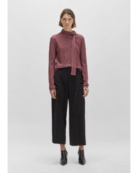 Issey Miyake Black Stretch Wide Leg Bottom