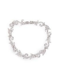CZ by Kenneth Jay Lane | Metallic Pavé Cubic Zirconia Vine Link Bracelet | Lyst