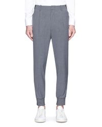 Wooyoungmi | Gray Hopsack Jogging Pants for Men | Lyst