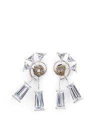 Eddie Borgo | Metallic 'apollo' Pyrite Cubic Zirconia Earrings | Lyst