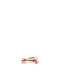 Spinelli Kilcollin | 'sonny Pink' Sapphire 18k Rose Gold Three Link Ring | Lyst