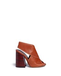 Ellery | Multicolor 'winston' Ankle Cuff Leather Sandals | Lyst