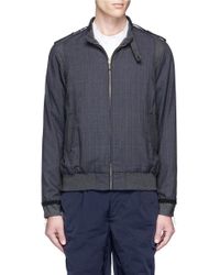 Kolor | Gray Check Plaid Blouson Jacket for Men | Lyst