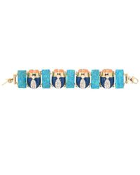 Lele Sadoughi - Blue Scarab Bracelet - Lyst
