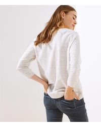 LOFT Multicolor Flecked Raglan Sweatshirt