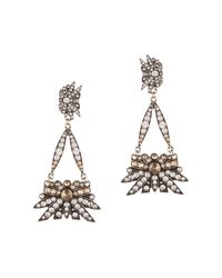 Lulu Frost - Metallic Larkspur Drop Earring- Silver - Lyst