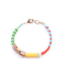 Lulu Frost - Metallic Vintage Mikeno Beaded Bracelet - Lyst
