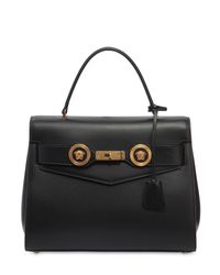 Versace Black Lady D Leather Top Handle Bag